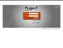 Tablet Screenshot of projectdirect.trihydro.com